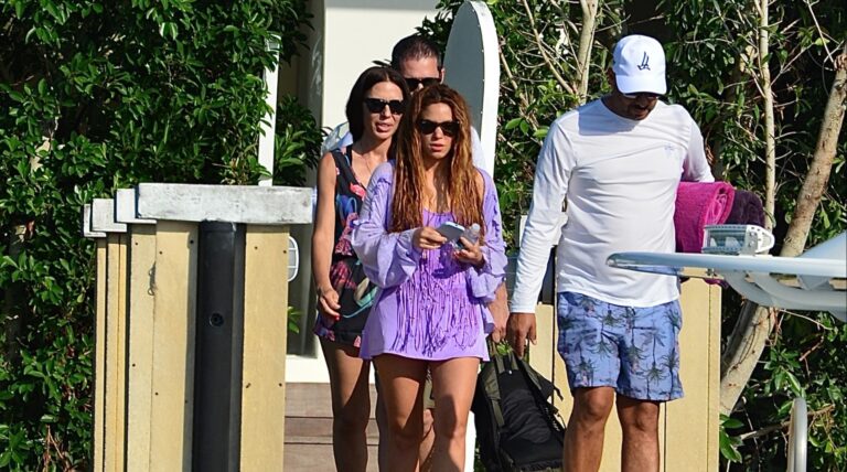 Shakira y Lewis Hamilton protagonizan arrumacos en público