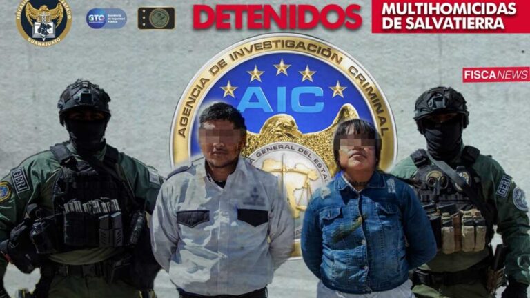 Fiscalía de Guanajuato captura a dos presuntos autores materiales de la masacre en Salvatierra