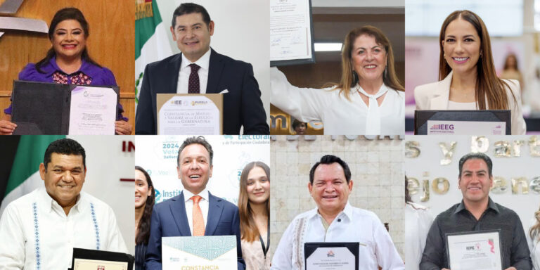 Entregan constancias a gobernadores electos