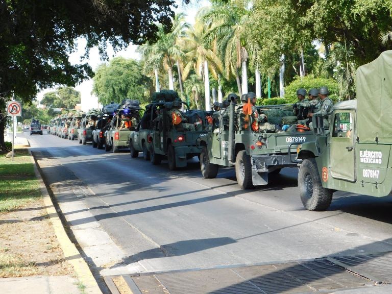 Blindan Sinaloa con la llegada de 600 militares