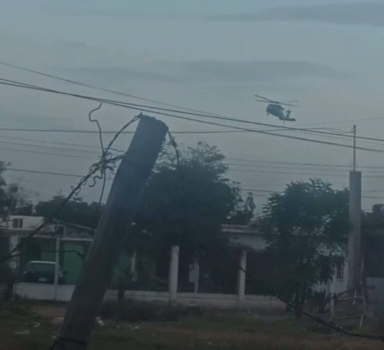 Helicópteros sobrevuelan Eldorado tras presunto enfrentamiento entre militares y civiles