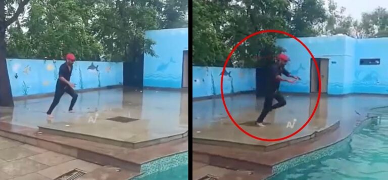 VIDEO Tragedia en una fiesta: joven muere al intentar clavado acrobático en India