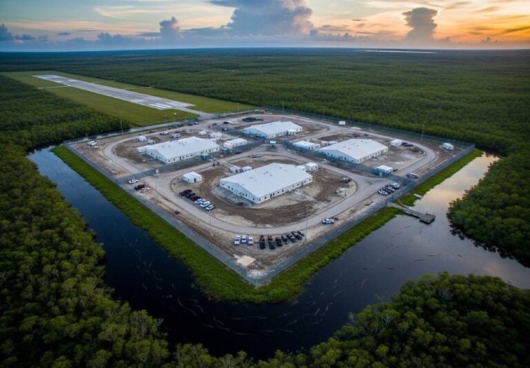 Juez ordena cierre del centro de detención “Alcatraz de los Caimanes” en Florida