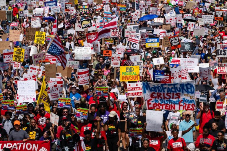 Protesta masiva en Washington