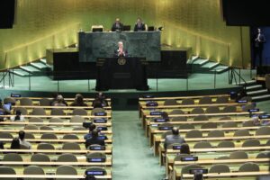 Netanyahu habla en la ONU ante sala semivacía y defiende ofensiva contra Hamás