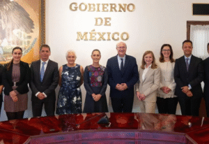 Claudia Sheinbaum se reúne con Ilan Goldfajn, presidente del BID