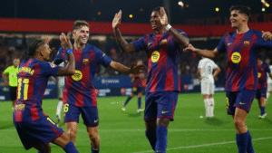 Barcelona arrasa al Valencia con una goleada histórica en el Johan Cruyff