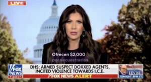 Kristi Noem alerta sobre recompensas de cárteles contra el ICE