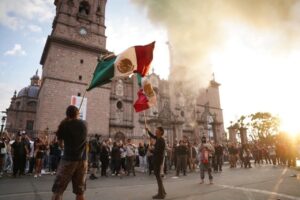 Protestan en Morelia y Uruápan por asesinato de Carlos Manzo