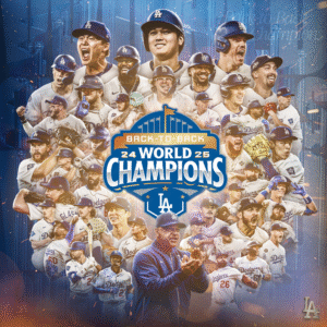 Dodgers vencen a Blue Jays en extrainnings y conquistan la Serie Mundial 2025