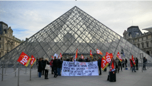 Huelga obliga al cierre del Museo del Louvre este lunes en París