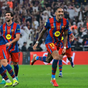 Barcelona vence al Real Madrid y gana la Supercopa de España 2026