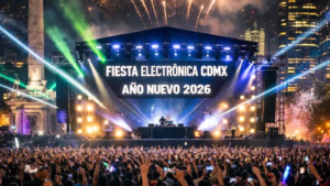 Música electrónica marca celebración de Año Nuevo 2026 en CDMX