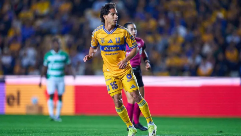 Tigres golea 5-1 a Santos en el Volcán
