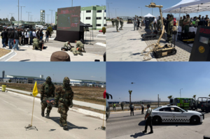 Simulan amenazas aéreas y ataques en ejercicio militar