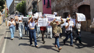 Comunidad de la UAEM marcha para exigir justicia por Kimberly