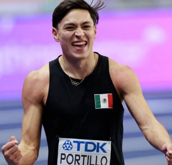 Erick Portillo gana plata en salto de altura en el Mundial de Atletismo Bajo Techo