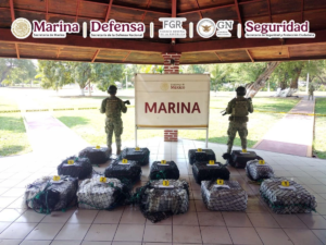 Marina asegura 650 kg de cocaína en costas de Michoacán