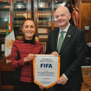 Sheinbaum e Infantino revisan avances del Mundial 2026