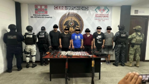Detienen a seis presuntos integrantes del CJNG en Chiapas