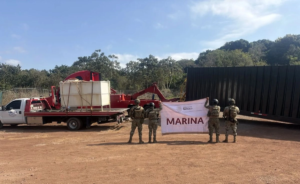 Marina y FGR aseguran inmueble con huachicol en Nayarit