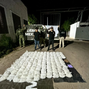 Ejército asegura 130 kg de metanfetamina en Sonora