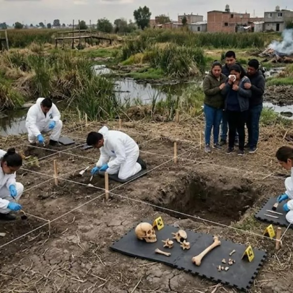 Hallan más de mil restos óseos en zona lacustre de Tláhuac y Chalco
