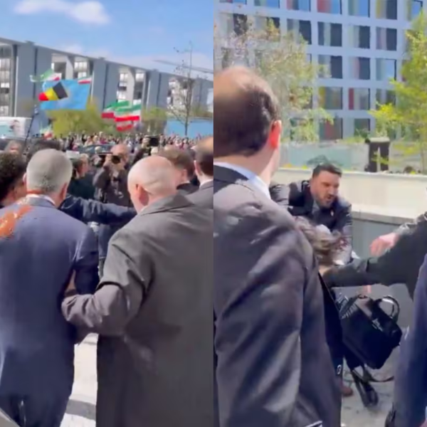 Agreden con pintura a Reza Pahlavi tras conferencia en Berlín