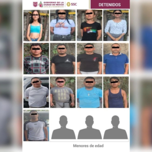 Detienen a 16 personas por presunta extorsión en Iztacalco
