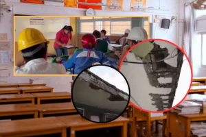 Alumnos toman clases con casco en Jojutla por daños estructurales desde 2017