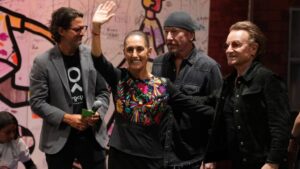 Sheinbaum y U2 se reúnen