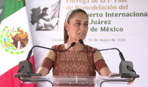 Sheinbaum supervisa primera fase de remodelación del AICM
