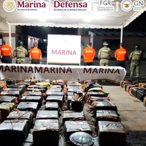 Aseguran más de 2 toneladas de cocaína en operativo marítimo en Oaxaca