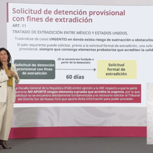 EU no acreditó pruebas para detener a Rocha Moya: Luisa María Alcalde